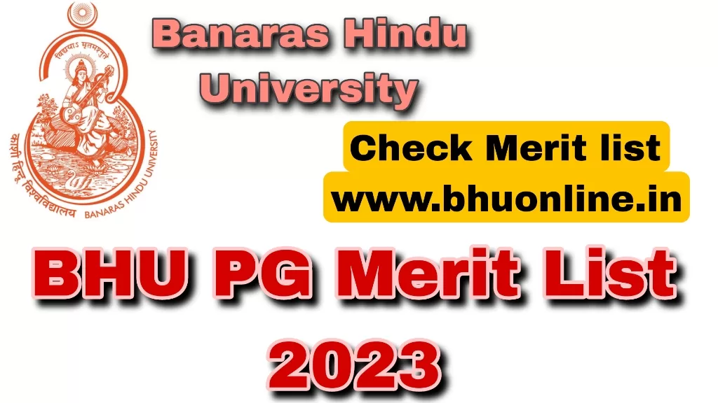 BHU PG Merit List 2023