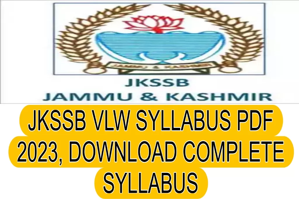 JKSSB VLW Syllabus PDF 2023