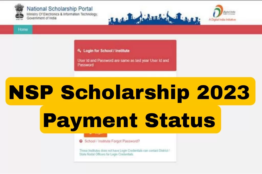 NSP Scholarship 2023 Payment Status