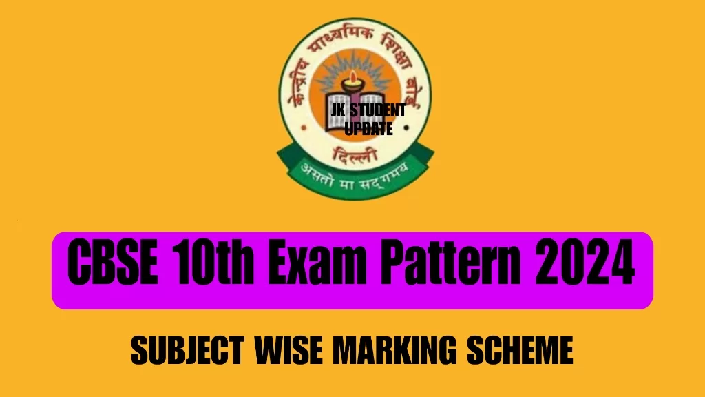 CBSE 10th Exam Pattern 2024