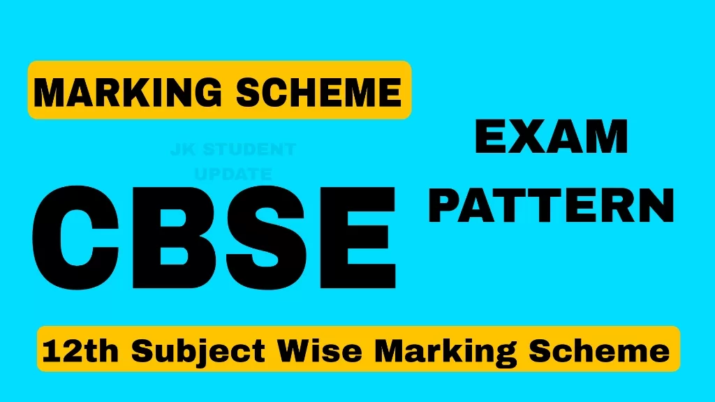 CBSE 12th Marking Scheme 2024