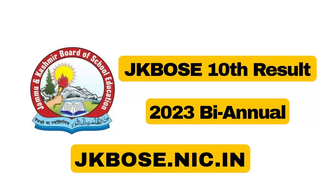 JKBOSE 10th Result 2023 Bi-Annual