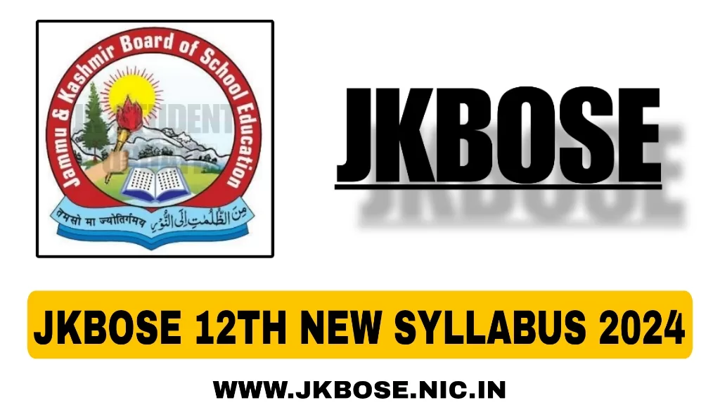 JKBOSE 12th Syllabus 2024 PDF