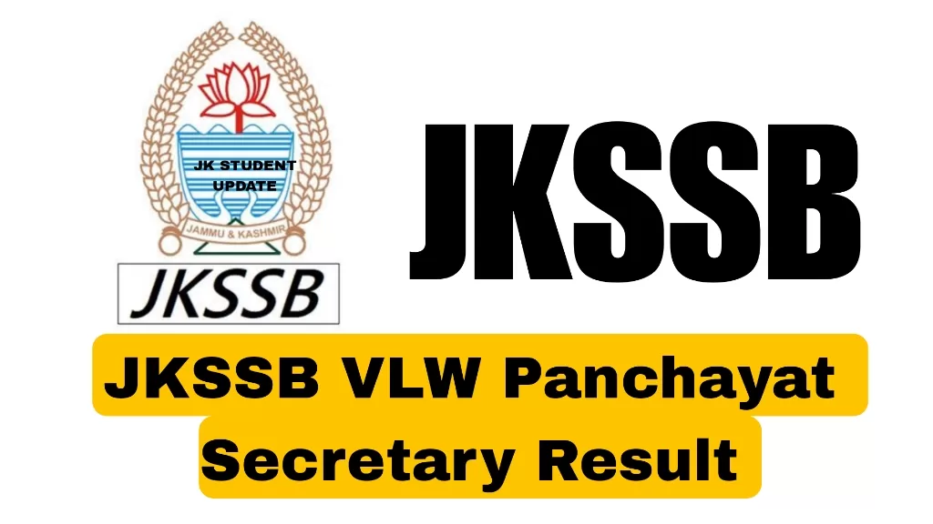 JKSSB VLW Panchayat Secretary Result