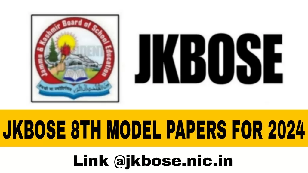 JKBOSE 8th Model Papers for 2024
