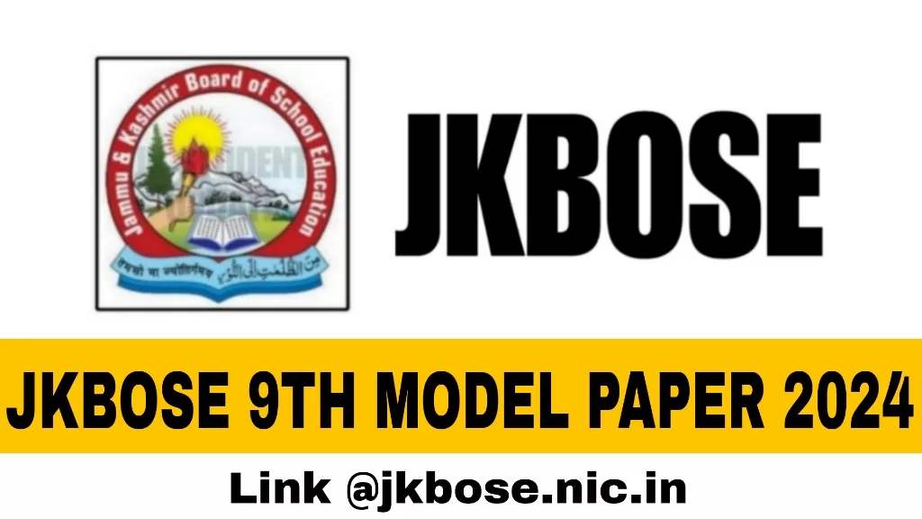 JKBOSE 9th Model Paper 2024