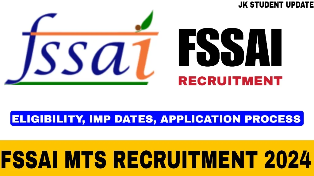 FSSAI MTS Recruitment 2024
